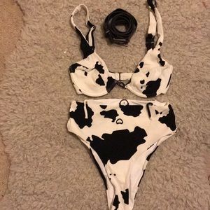 Cow print bikini